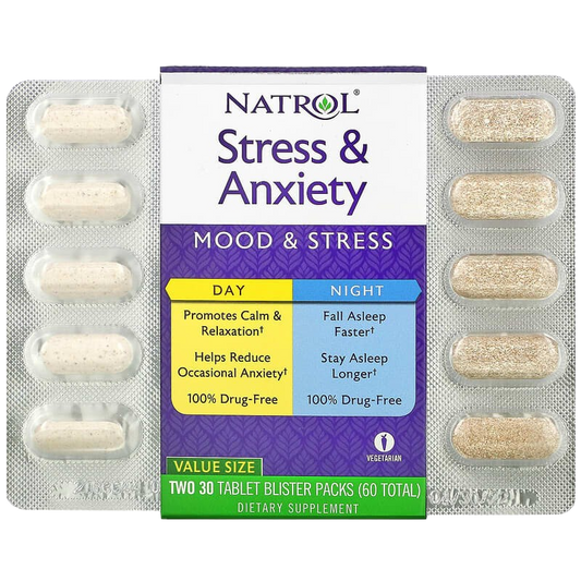 Stress & Anxiety (30 Day Tablets + 30 Night Tablets)