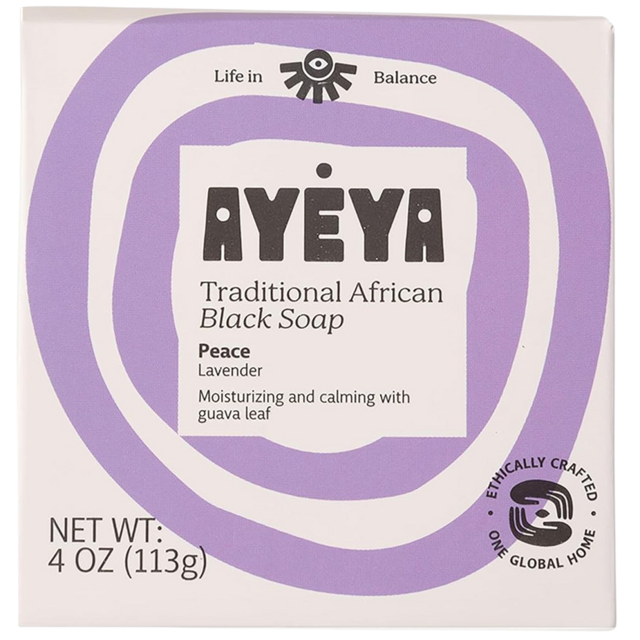Traditional African Black Soap Bar - Peace