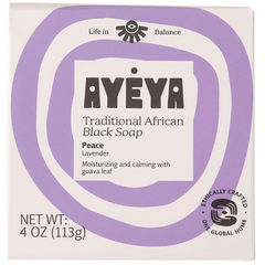 Traditional African Black Soap Bar - Peace