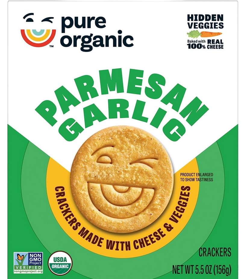 Parmesan Garlic Crackers Made with Cheese and Veggies