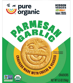 Parmesan Garlic Crackers Made with Cheese and Veggies