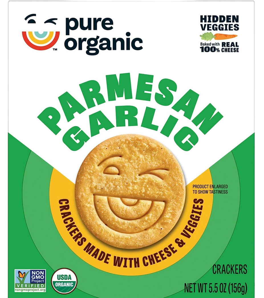 Parmesan Garlic Crackers Made with Cheese and Veggies