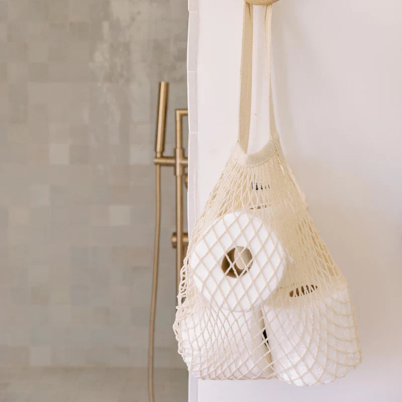 Wide Mesh Tote