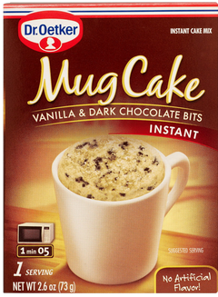 Vanilla & Dark Chocolate Bits Mug Cake