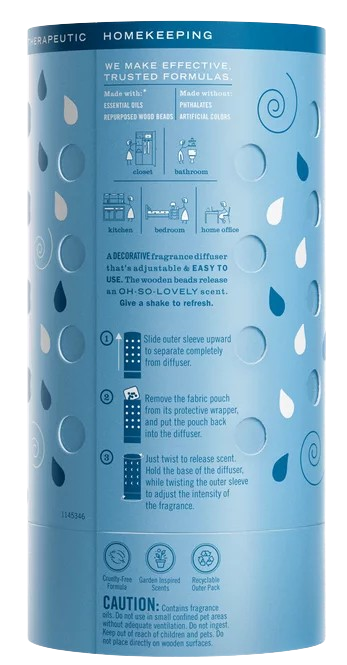 Rain Water Scented Wood Bead Diffuser