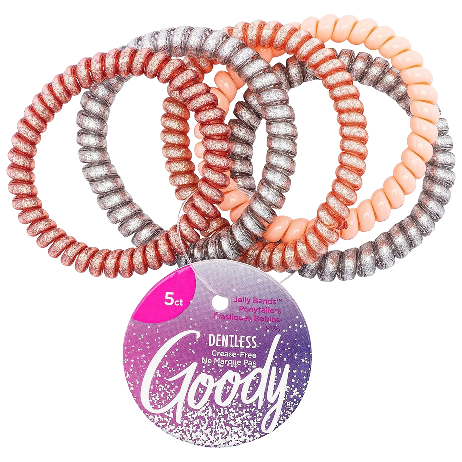 Icy Holiday Skinny Coils Jelly Bands Assorted Colors (5 CT)