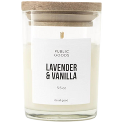 Lavender & Vanilla Soy Candle Wooden Lid