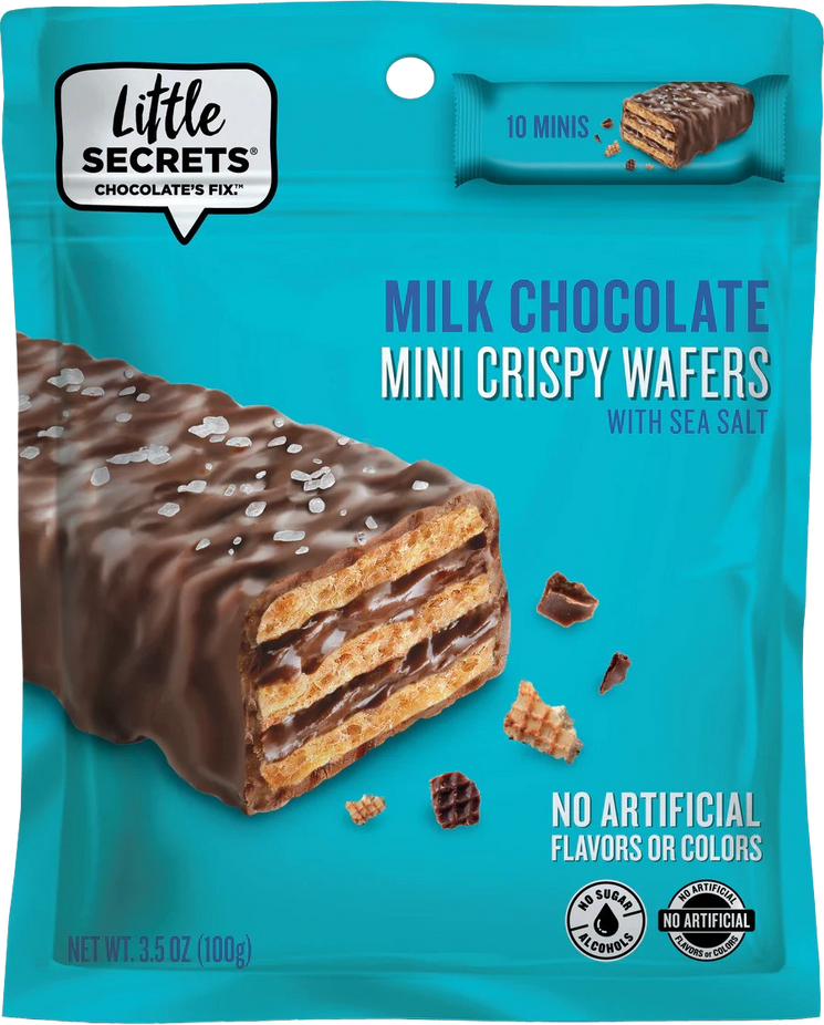 Mini Crispy Wafers Milk Chocolate with Sea Salt
