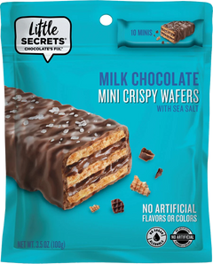 Mini Crispy Wafers Milk Chocolate with Sea Salt