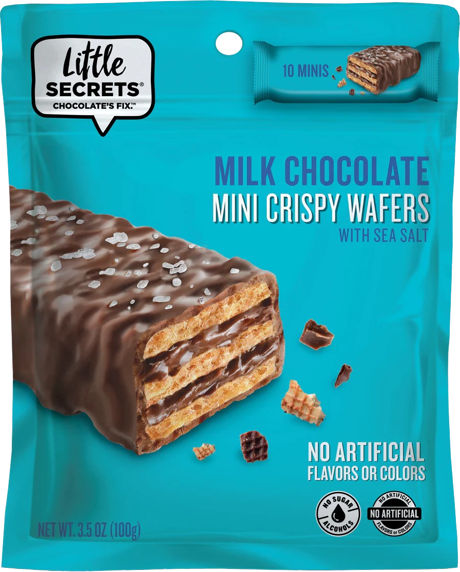 Mini Crispy Wafers Milk Chocolate with Sea Salt