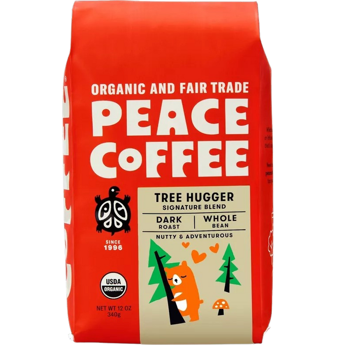 Organic Tree Hugger Whole Bean Dark Roast Coffee