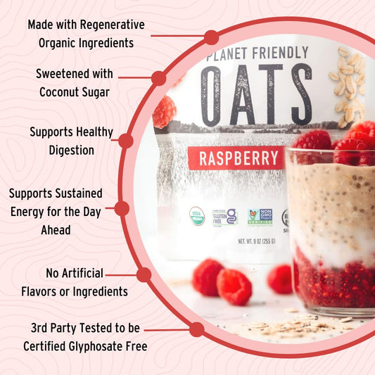 Regenerative Organic Oats Raspberry Chia (3 Pack)