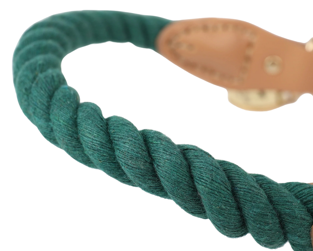 Park Life Designs Wander Rope Collar, Green (Medium) – Martie