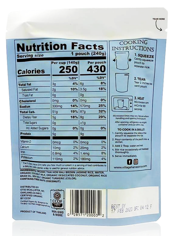 Organic Coconut Turmeric Rice