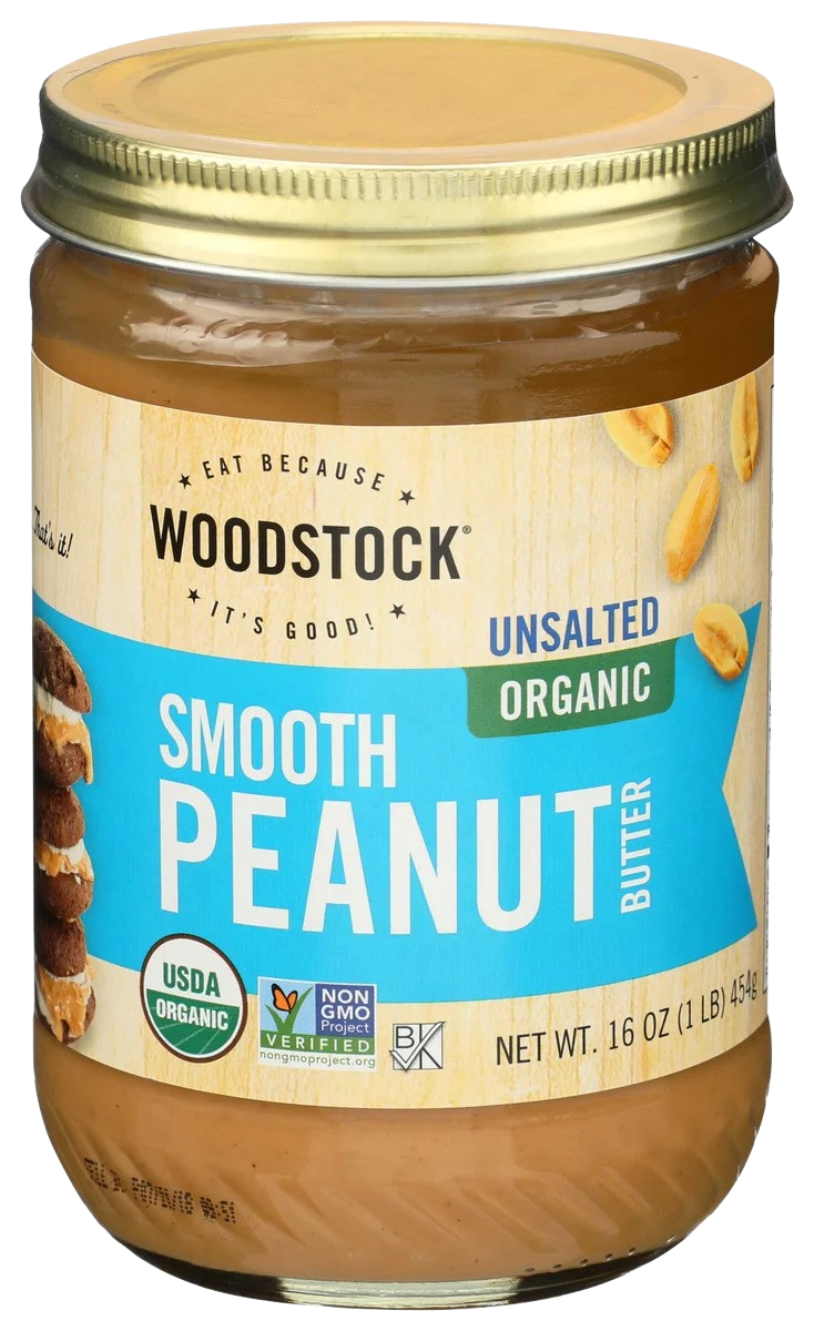 Organic Peanut Butter Smooth Unsalted