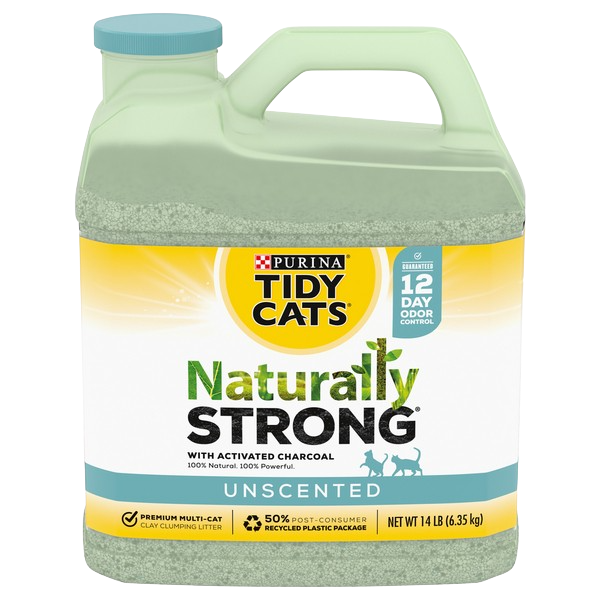 Unscented Naturally Strong Clumping Multi-Cat Litter