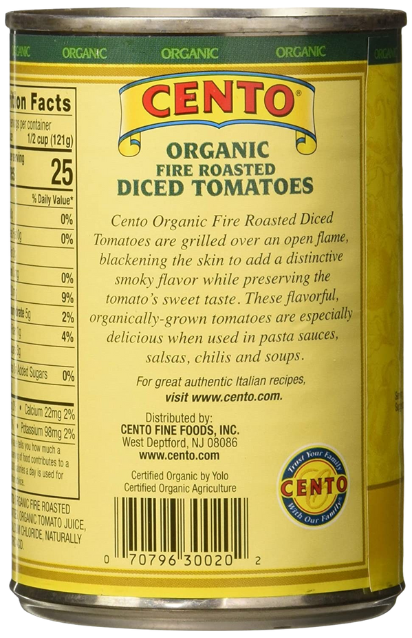 Organic Fire Roasted Diced Tomatoes