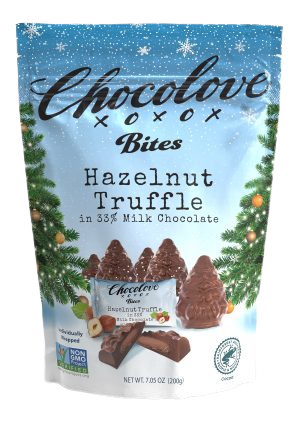 Holiday Tree-Shaped Hazelnut Chocolate
