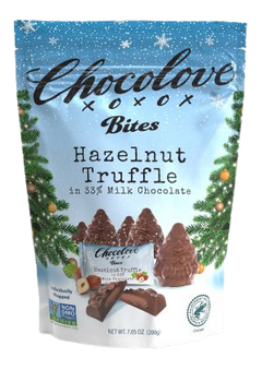 Holiday Tree-Shaped Hazelnut Chocolate