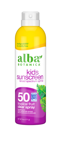 Kids Tropical Fruit Clear Spray Sunscreen Spf 50