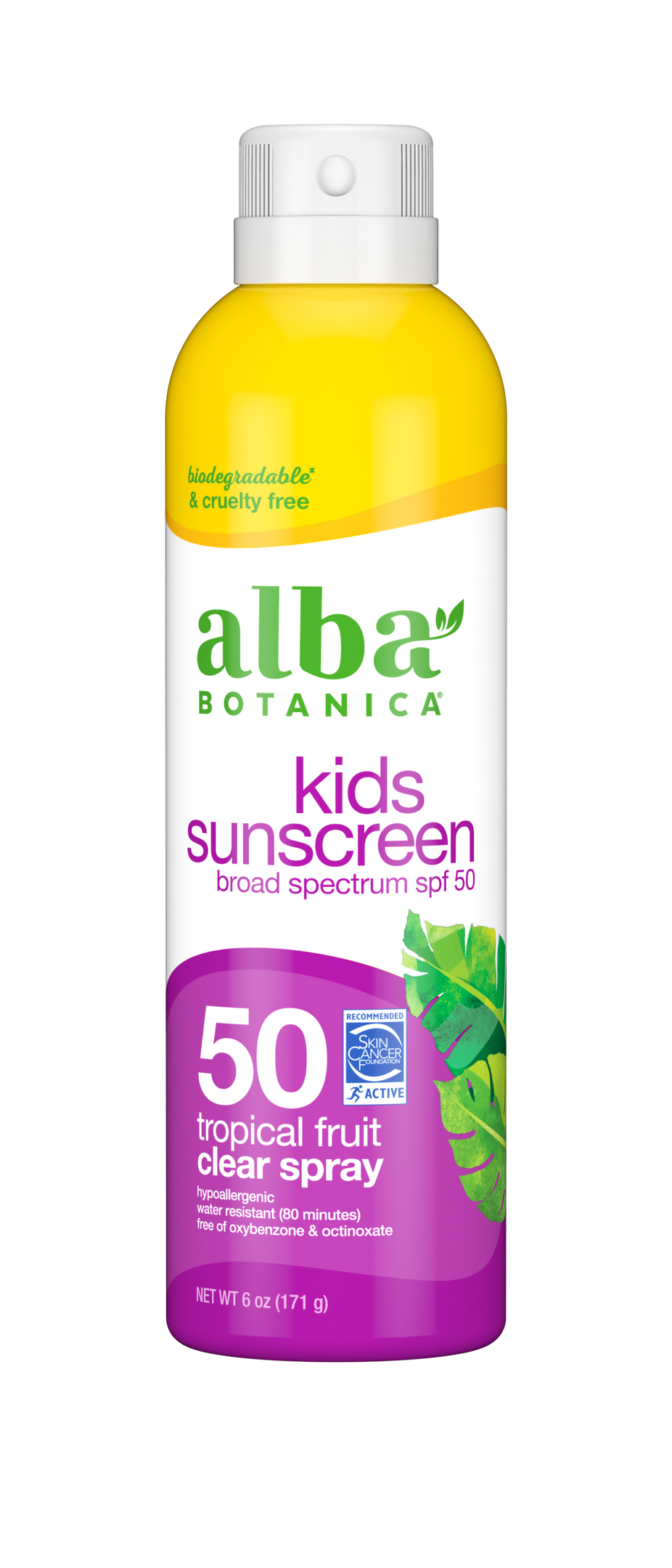 Kids Tropical Fruit Clear Spray Sunscreen Spf 50