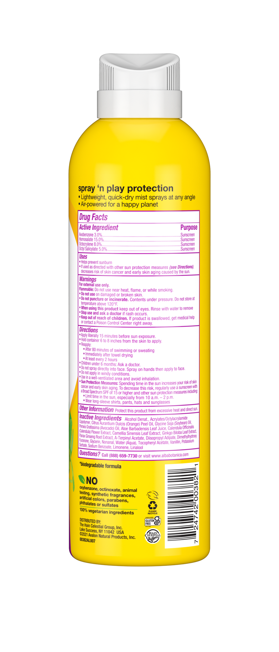 Kids Tropical Fruit Clear Spray Sunscreen Spf 50
