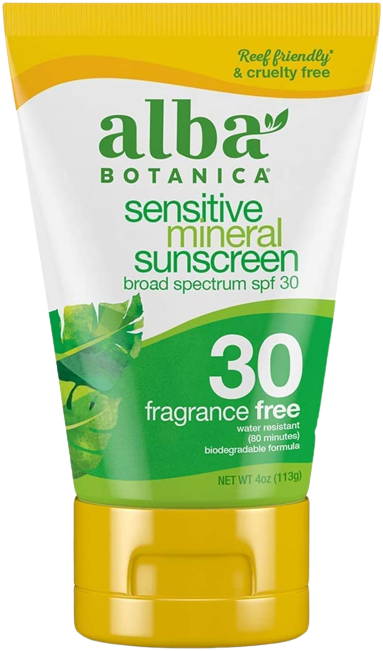 Fragrance-Free Sensitive Mineral Sunscreen Spf 30