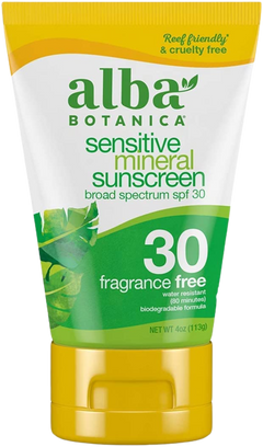 Fragrance-Free Sensitive Mineral Sunscreen Spf 30