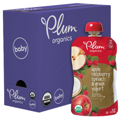 Apple Raspberry Spinach & Greek Yogurt Baby Food (6 Pack Case)