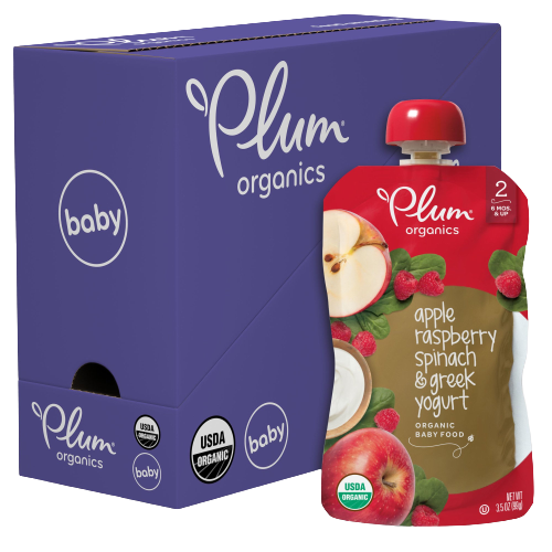 Apple Raspberry Spinach & Greek Yogurt Baby Food (6 Pack Case)