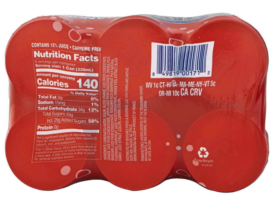 Blood Orange Sparkling Juice (6 Pack)