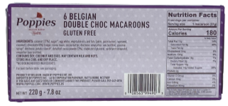 Double Chocolate Drizzle Macaroon Cookies