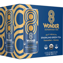 Sparkling Green Tea Passionfruit + Ginseng (6 Pack)