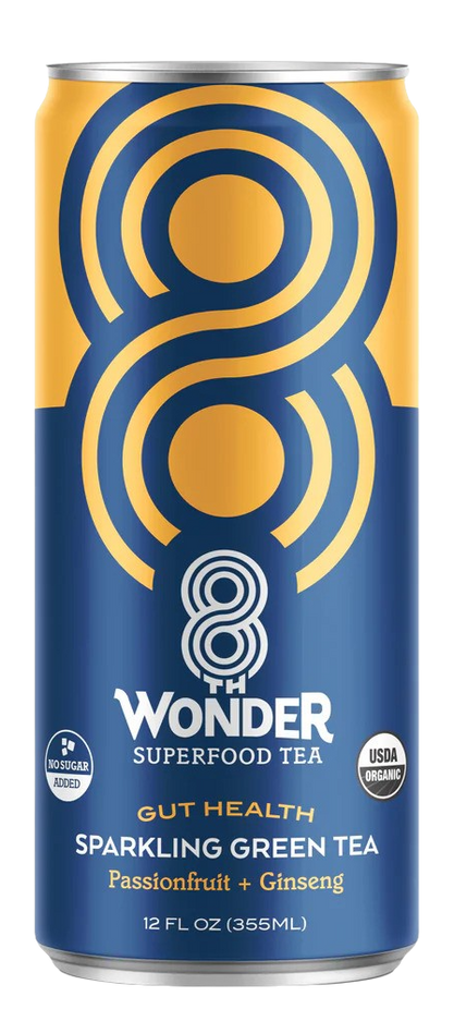 Sparkling Green Tea Passionfruit + Ginseng (6 Pack)