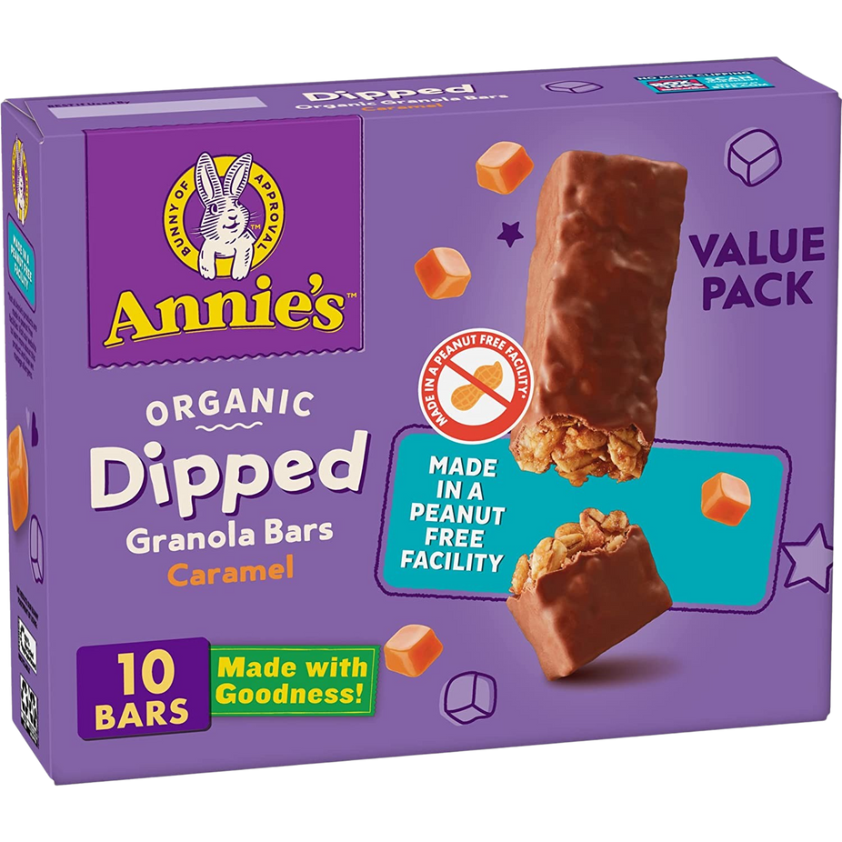 Organic Caramel Dipped Granola Bars (10 Count)