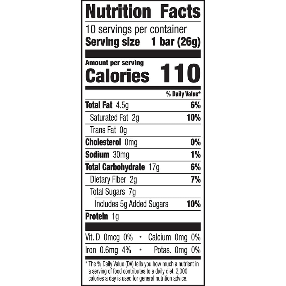Organic Caramel Dipped Granola Bars (10 Count)