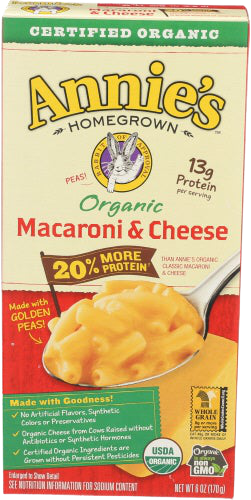 Organic Mac & Cheese with 20% More Protein