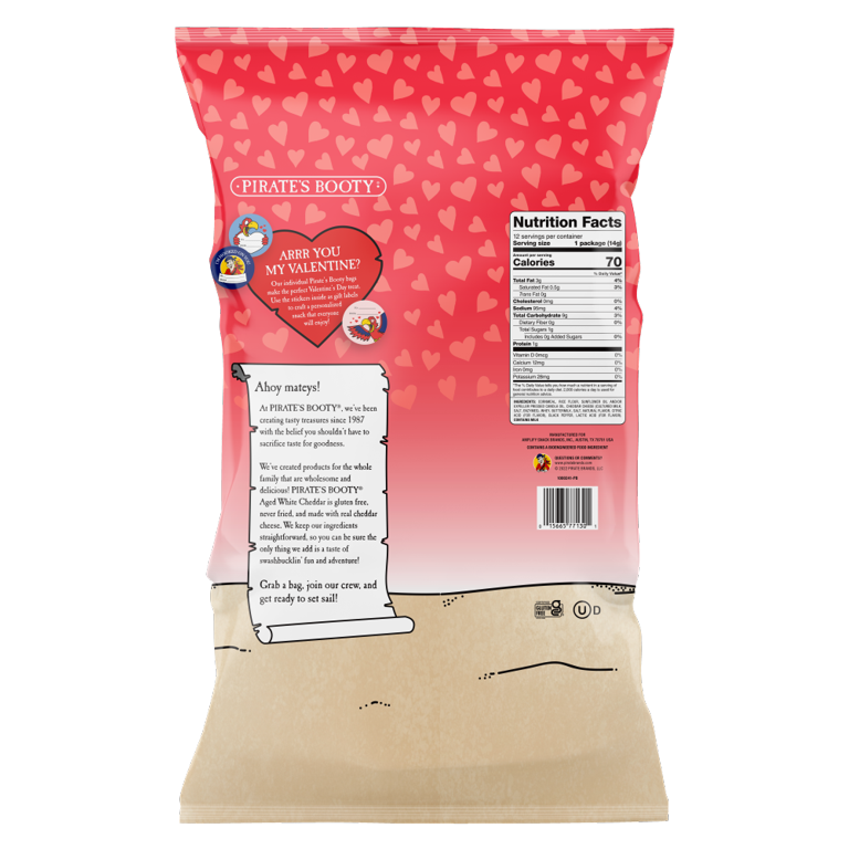 Valentines Aged White Cheddar Puffs