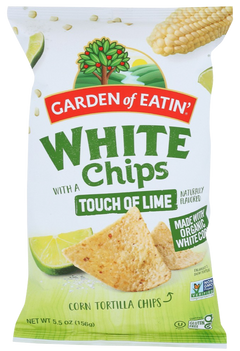 White Tortilla Chips with a Touch of Lime