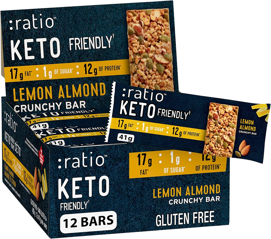 Keto Lemon Almond Bar (12 Pack)