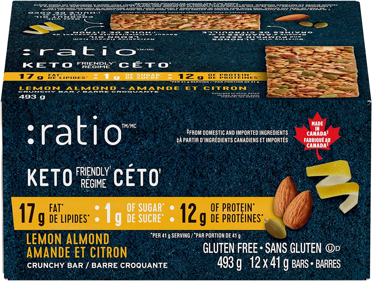 Keto Lemon Almond Bar (12 Pack)