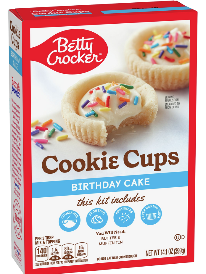 Birthday Cake Cookie Cups