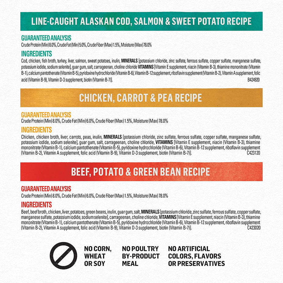 Grain Free Variety Entree Pate Dog Food (6 Pack)