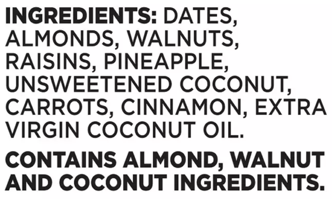 Carrot Cake Bar (6 Pack)