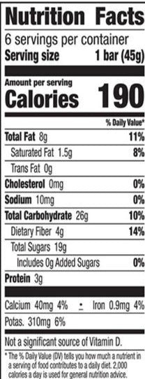 Carrot Cake Bar (6 Pack)