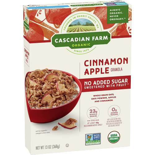 Cinnamon Apple Granola No Sugar Added