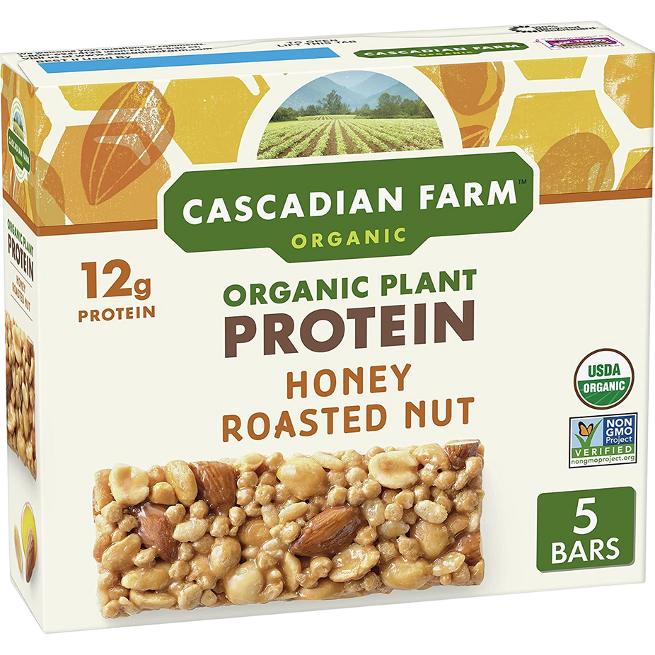 Orgainc Plant Protein Honey Roasted Nut Bars (5 Bar)