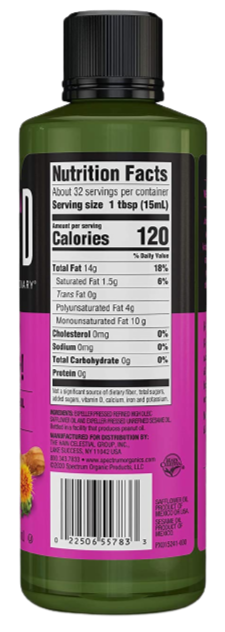 Safflower & Sesame Oil