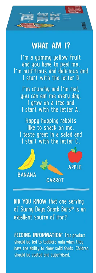 Organic Sunny Day Apple Bar