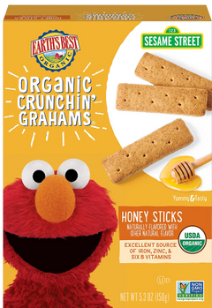 Organic Crunchin Grahams Honey Sticks